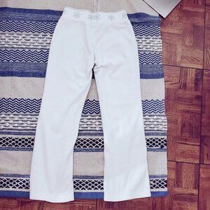 Vintage La Senza Fleece White Pj Bottoms